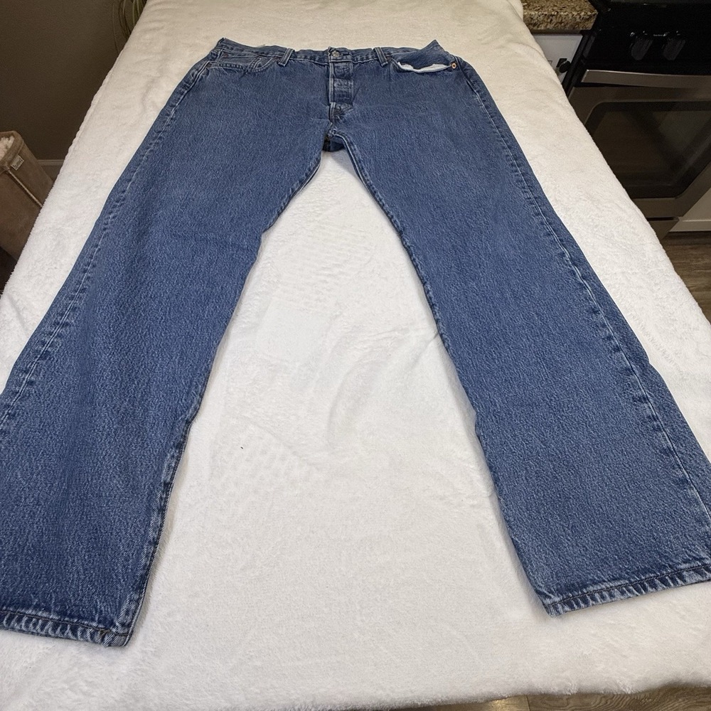 Levi’s 501 Men’s Jeans W40 L32 Button Fly Straight Leg Blue Denim Egypt